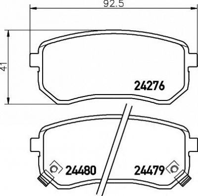 HELLA PAGID 8db355006581 -  Комплект тормозных колодок, дисковый тормоз